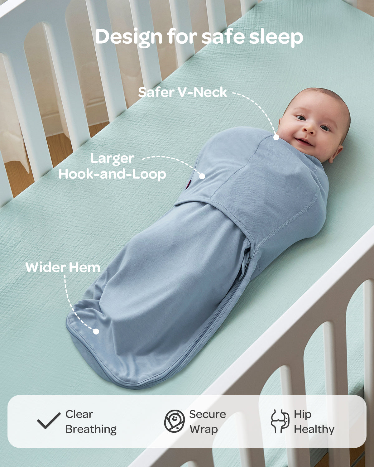 Momcozy Easy Swaddle Wrap