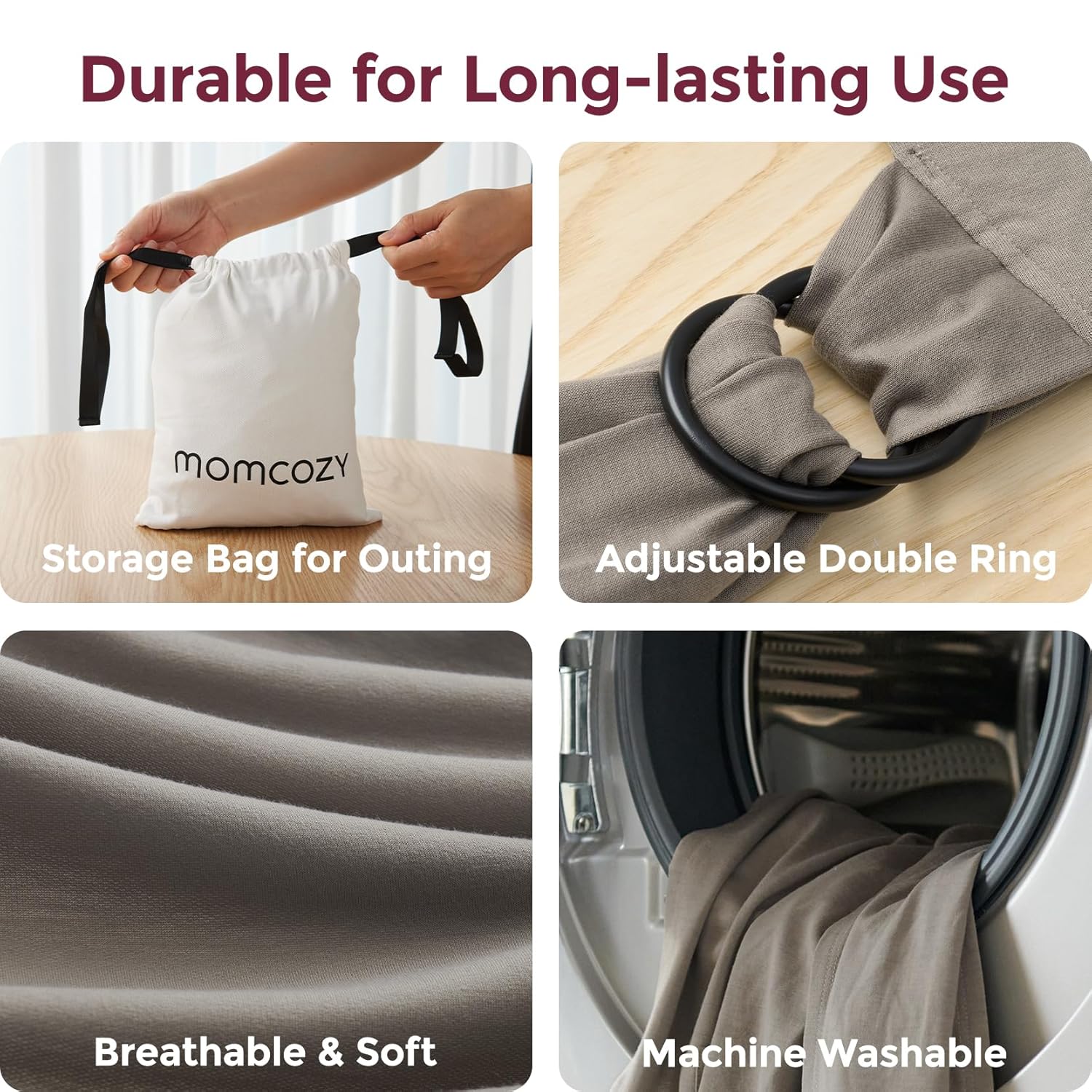 Easy to Wear Hands Free - Baby Wrap Carrier