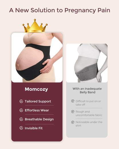 BumpEase Ergonest Maternity Belly Band - Black Color