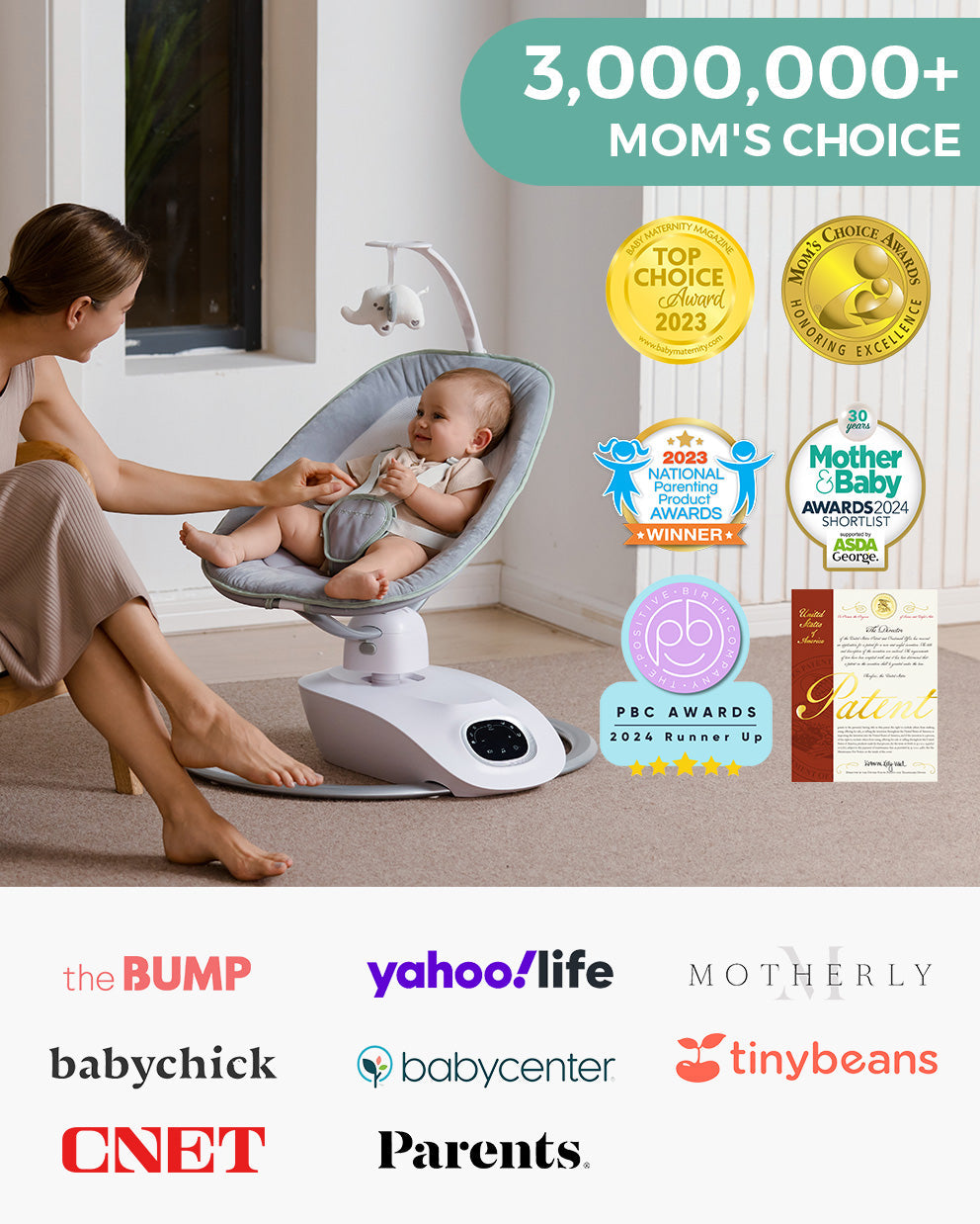 Momcozy Infant Insert Compatible with Momcozy CocoSway Swing