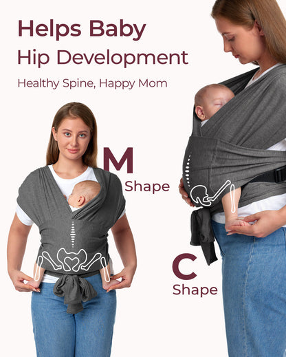 Easy to Wear Hands Free - Baby Wrap Carrier