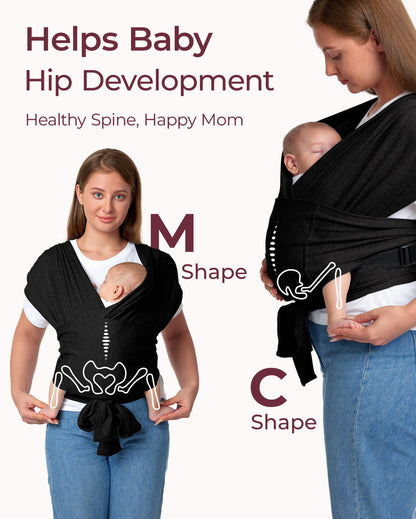 Easy to Wear Hands Free - Baby Wrap Carrier