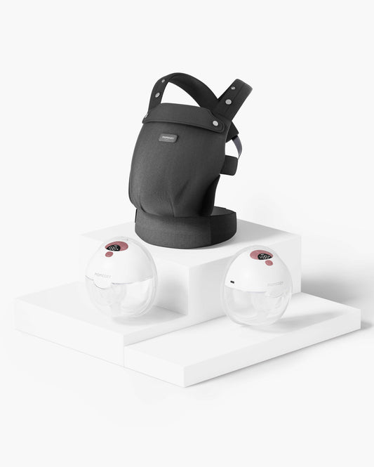 On-the-Go Bundle: M5 Hands-free Breast Pump and PureHug Baby Carrier