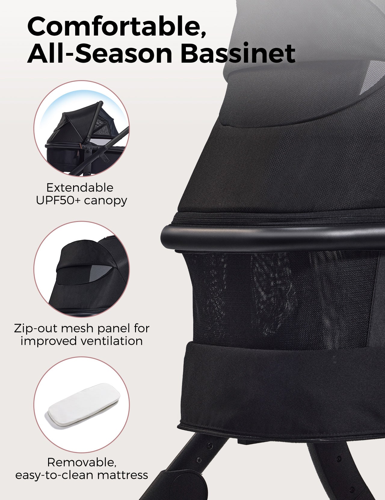 Outing Bundle: Momcozy ChangeGo Baby Stroller & Stroller Organizer with Cup Holders
