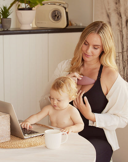 M5 Massager Bundle: Double M5 Wearable Breast Pump and One Breast Massager
