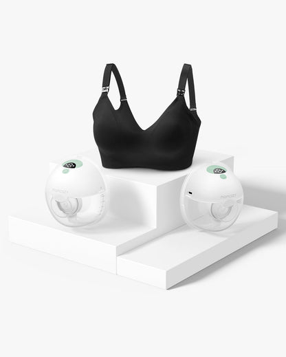 M5 Bra Bundle: Double M5 Hands-free Breast Pump and Nursing Bra(YN21)