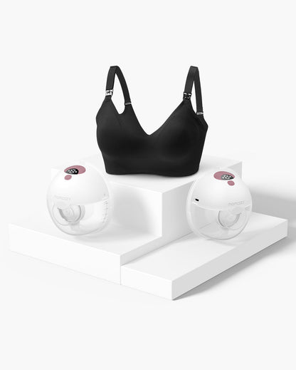 M5 Bra Bundle: Double M5 Hands-free Breast Pump and Nursing Bra(YN21)