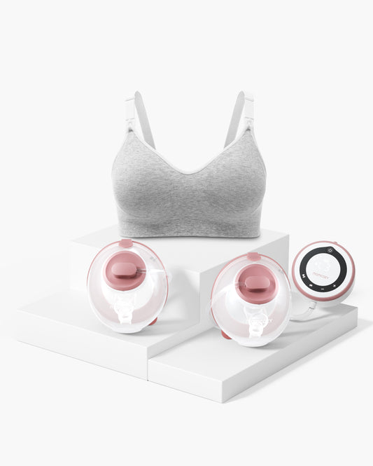 V1 Pro Bra Bundle: V1 Pro Breast Pump and US. Cotton Nursing Bra
