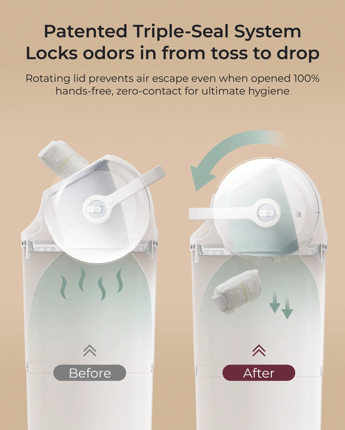 Momcozy Triple-Seal Diaper Pail