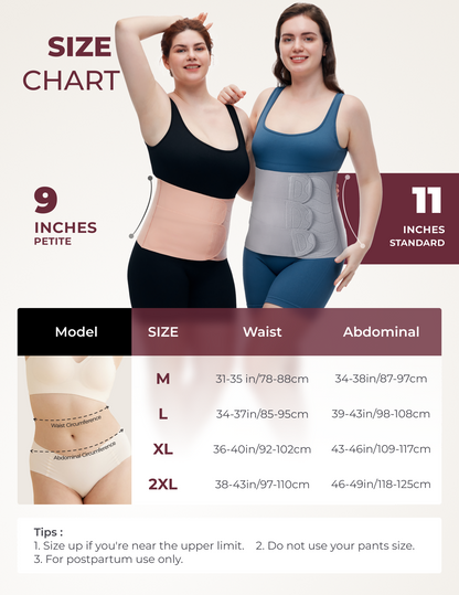 Postpartum Recovery Bundle: Ergonest Belly Band and Postpartum Petite Belly Band