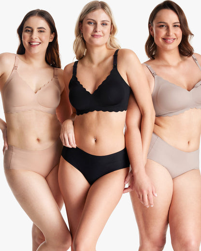Jelly Strip - 2 Pack Seamless Push up Nursing Bra